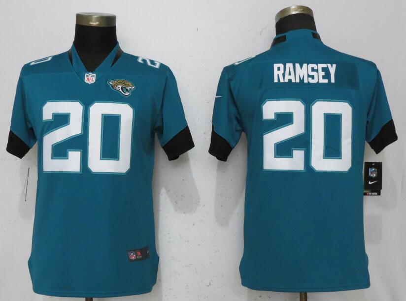 Women Jacksonville Jaguars #20 Ramsey Green Vapor Untouchable Player Nike NFL Jerseys